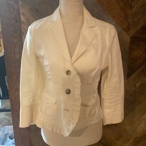 Cream blazer Anthropologie size 2 perfect condition